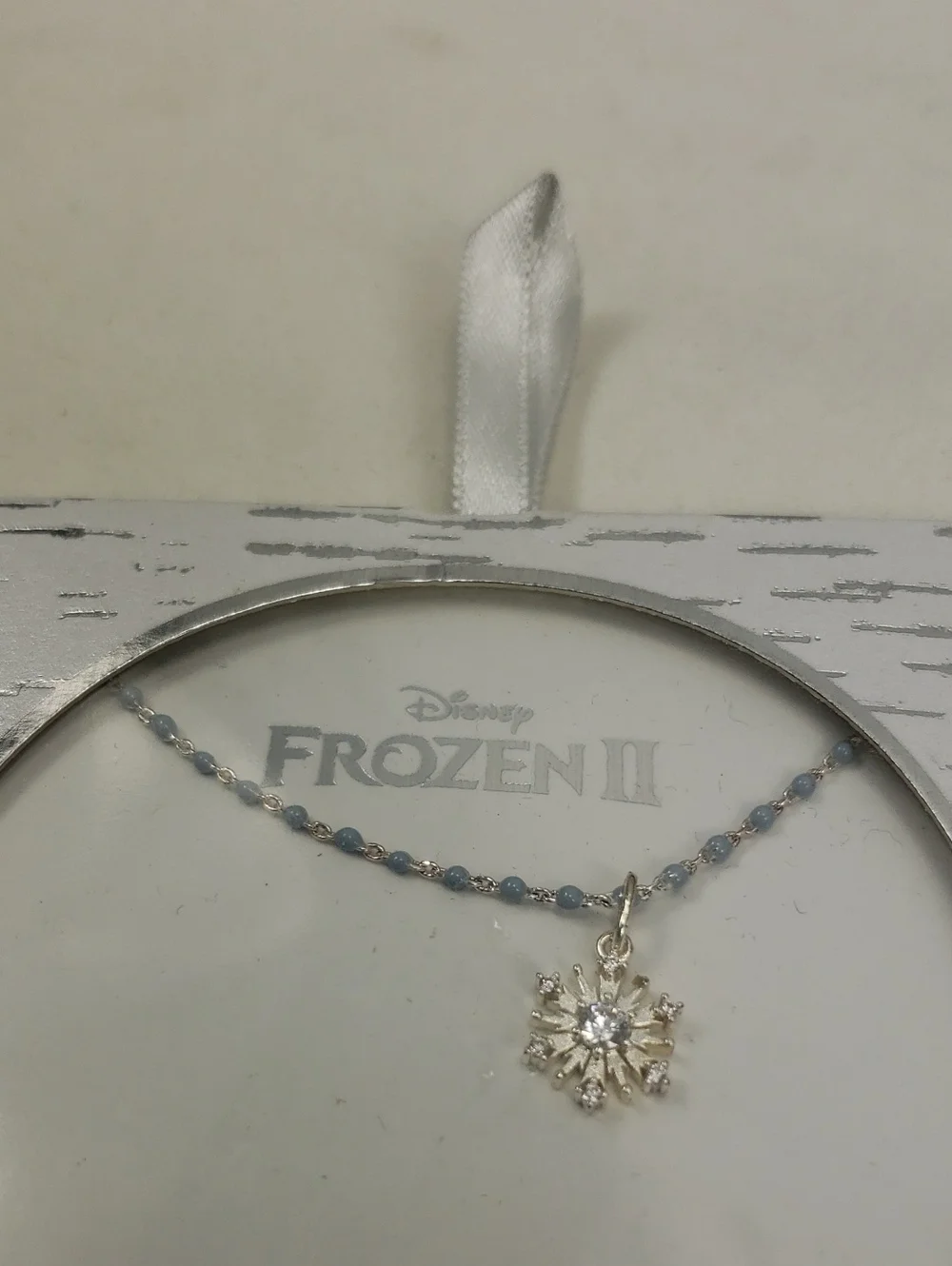 Disney Frozen II Silver Plated Snowflake Necklace NWT